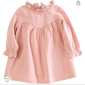 Viyoo dressy linen ruffled peasant top, blush pink